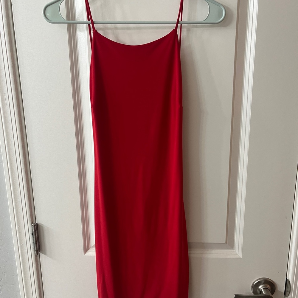 Red Backless Mini Dress
